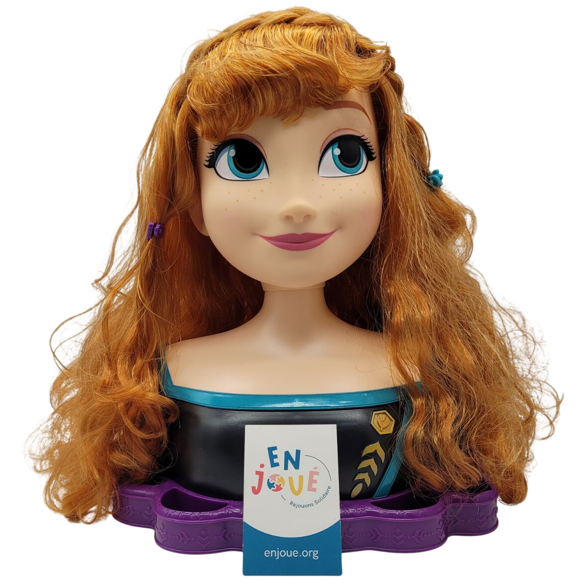Poupée - Tête à coiffer la Reine des Neiges - Disney - À partir de 3 ans. Bon état -  reconditionné disponible sur Label Emmaüs